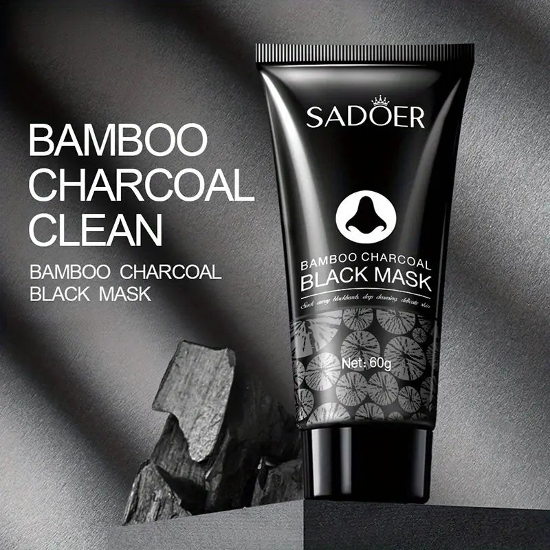 SADOER Bamboo Charcoal Black Mask – Deep Cleansing & Oil Control, Gentle Pore Care for All Skin Types