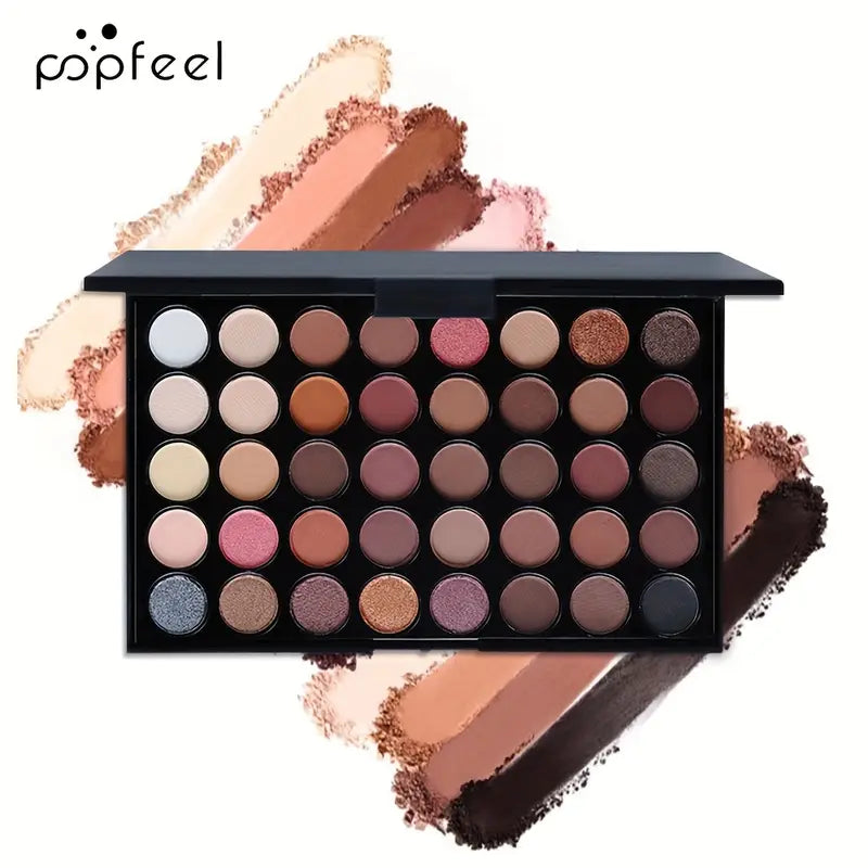 Eye Makeup Set – Eyeshadow Palette, Eyeliner, Mascara & Brow Pencil – Ideal Cosmetic Gift