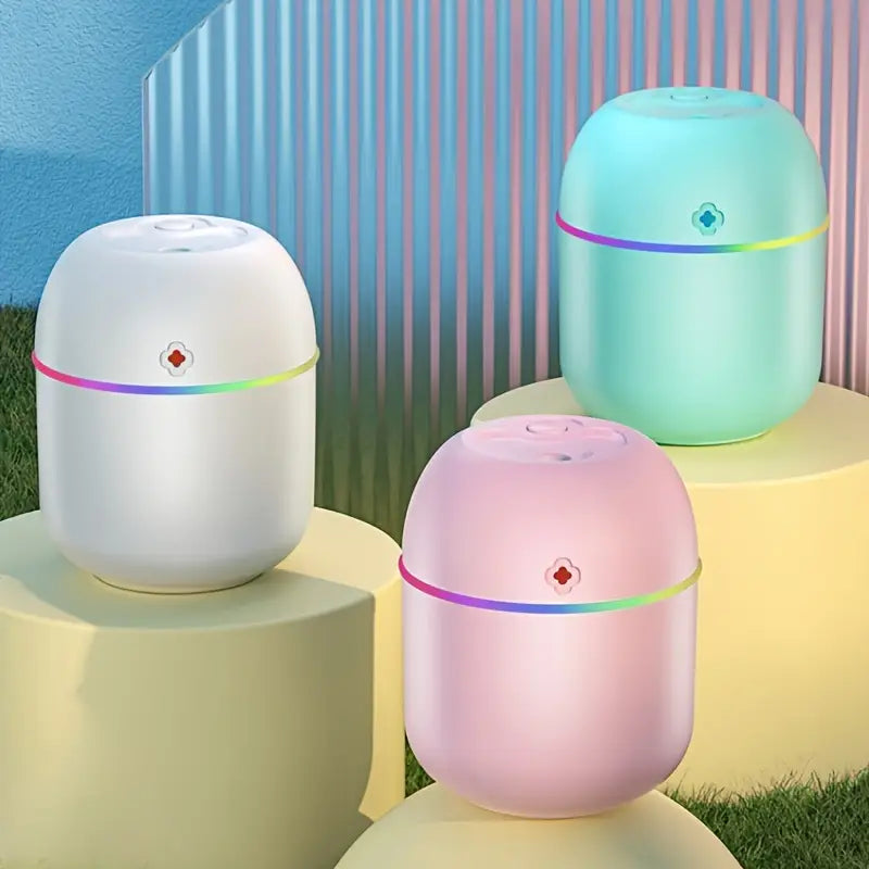 USB Aromatherapy Humidifier – Portable Diffuser with Colorful Atmosphere Lamp for Home, Office & Car