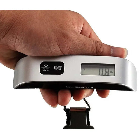 Portable Digital Luggage Scales - 50kg/10g, Electronic, Hanging, Ideal for Travel