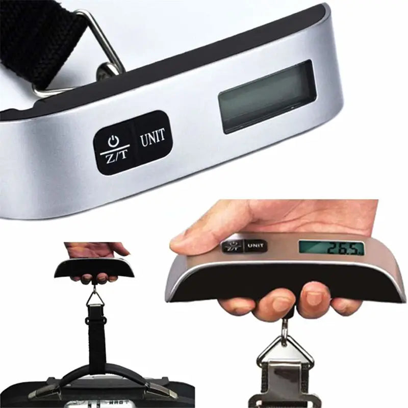 Portable Digital Luggage Scales - 50kg/10g, Electronic, Hanging, Ideal for Travel