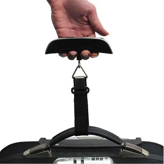Portable Digital Luggage Scales - 50kg/10g, Electronic, Hanging, Ideal for Travel