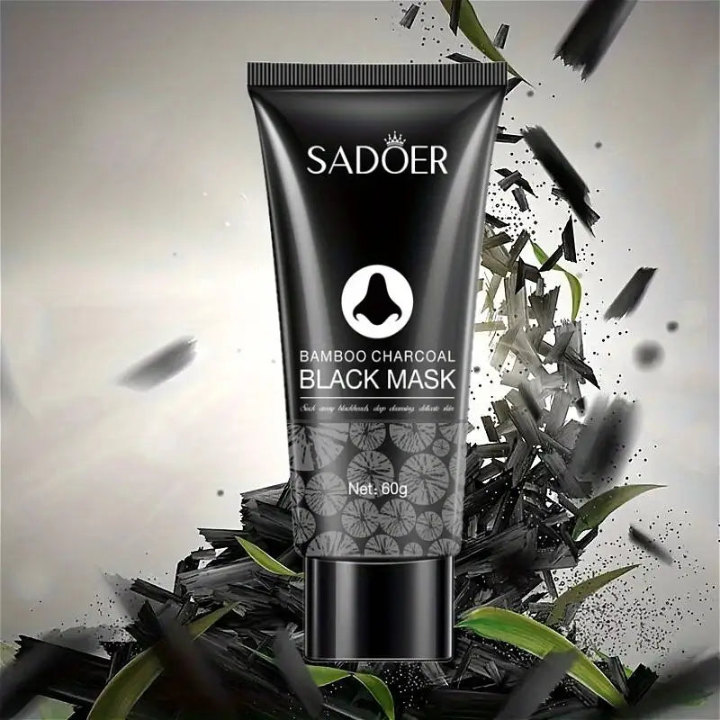SADOER Bamboo Charcoal Black Mask – Deep Cleansing & Oil Control, Gentle Pore Care for All Skin Types