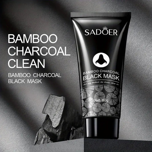 SADOER Bamboo Charcoal Black Mask – Deep Cleansing & Oil Control, Gentle Pore Care for All Skin Types