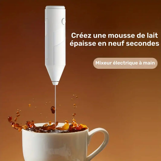Portable Electric Milk Frother – Handheld Egg Beater & Coffee Mixer