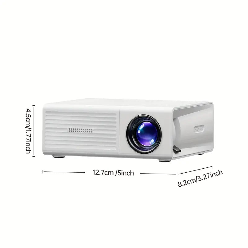HD Mini LCD Projector – Portable Home & Outdoor Theater, USB/SD Compatible, Remote Controlled