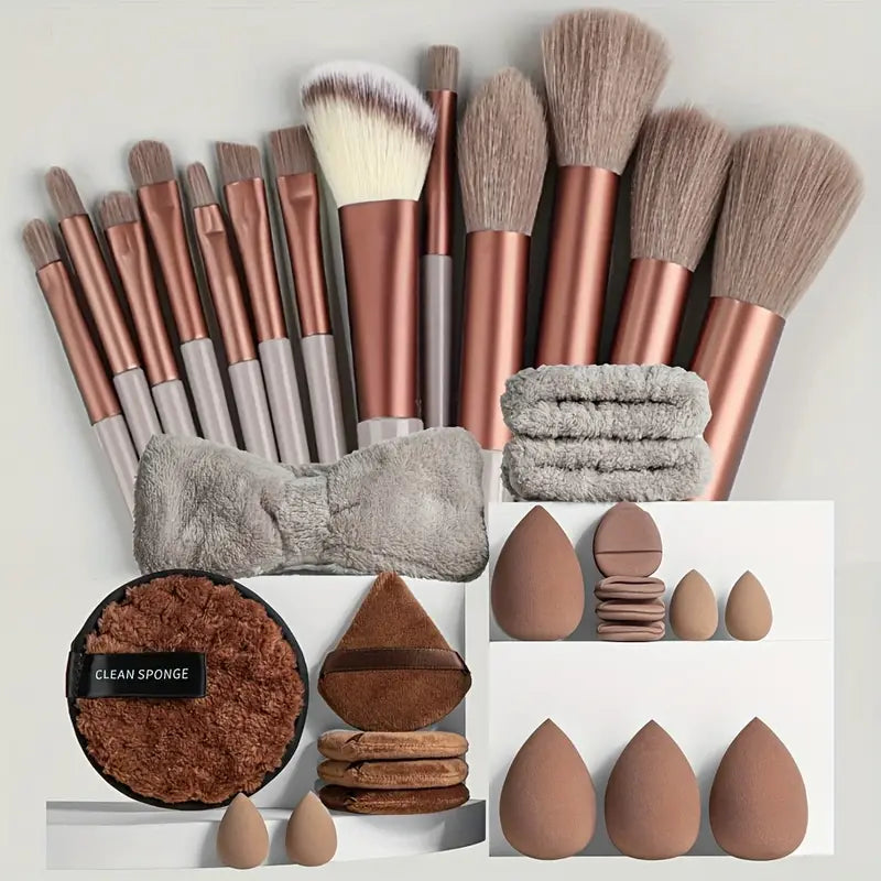 Soft Makeup Brush Set – Hypoallergenic, Professional, All Skin Types