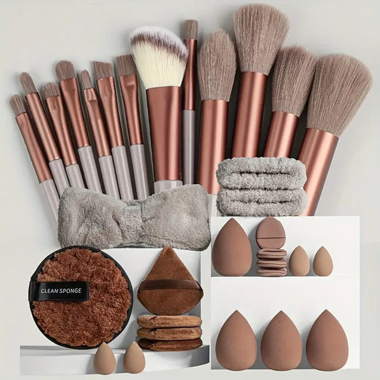 Soft Makeup Brush Set – Hypoallergenic, Professional, All Skin Types