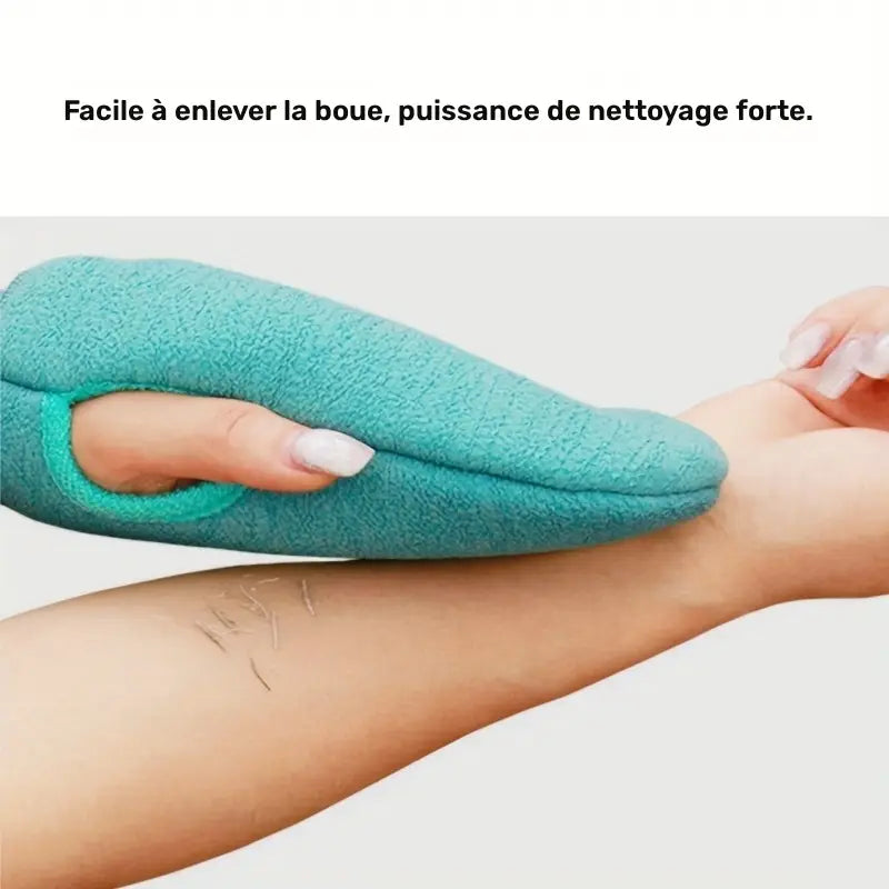 Exfoliating Shower Gloves – Dual-Sided Bath Mitts for Body Scrub & Massage