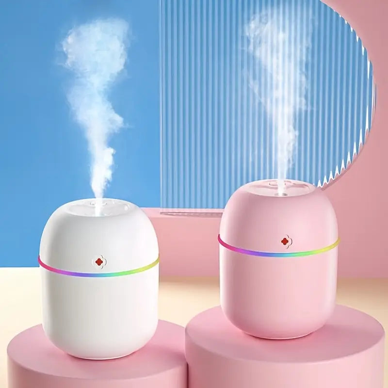 USB Aromatherapy Humidifier – Portable Diffuser with Colorful Atmosphere Lamp for Home, Office & Car