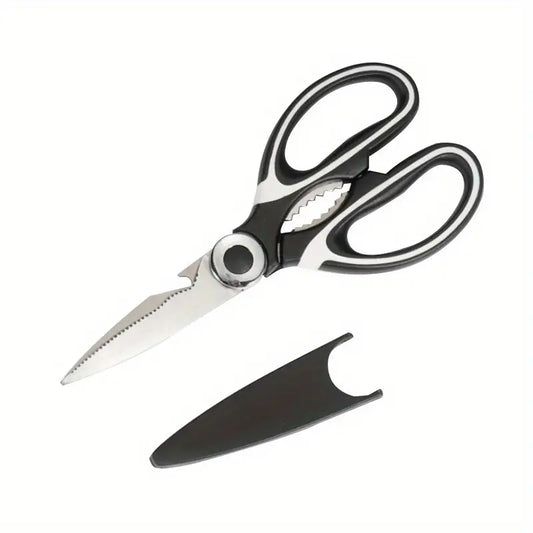Heavy-Duty Kitchen Scissors – 420 Stainless Steel Shears for Poultry, Fish & More