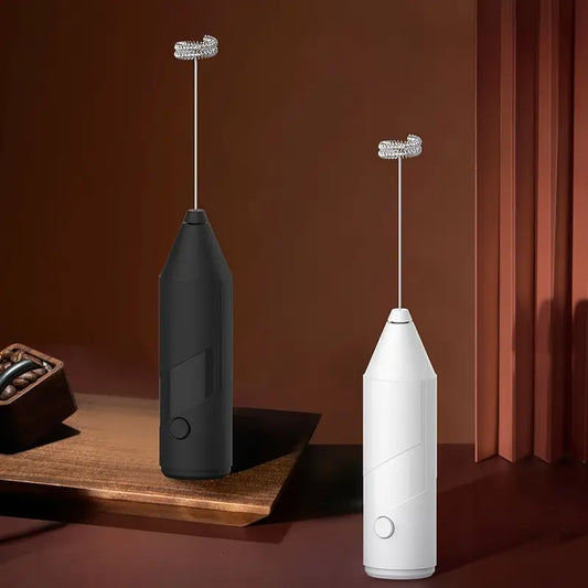 Portable Electric Milk Frother – Handheld Egg Beater & Coffee Mixer