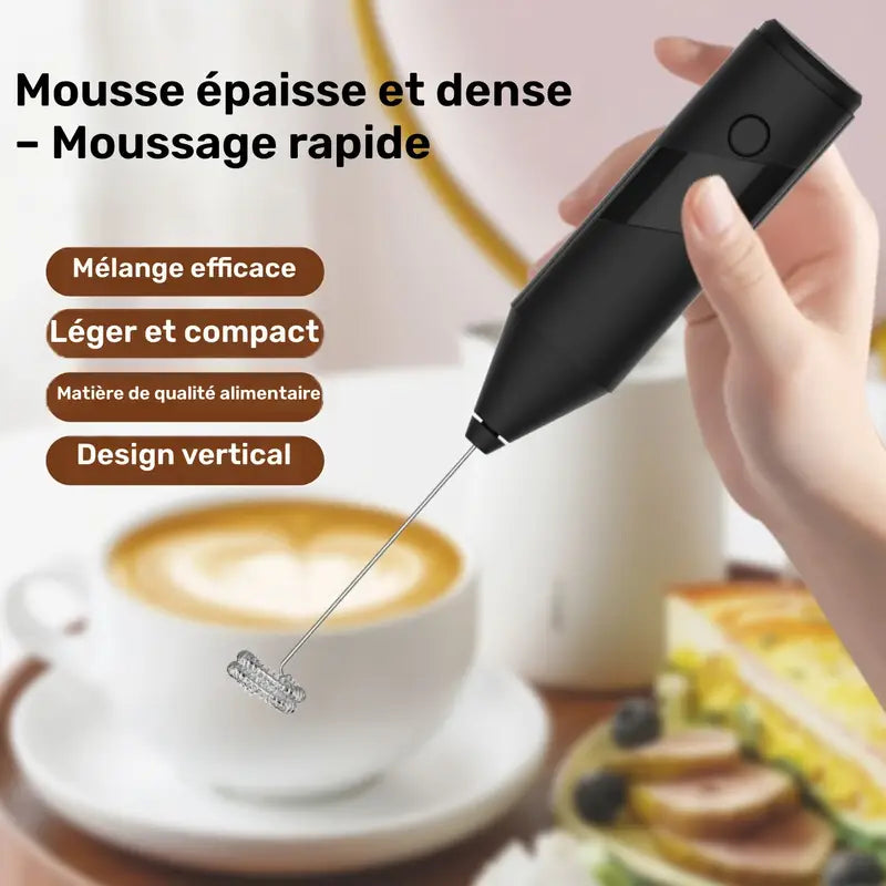 Portable Electric Milk Frother – Handheld Egg Beater & Coffee Mixer