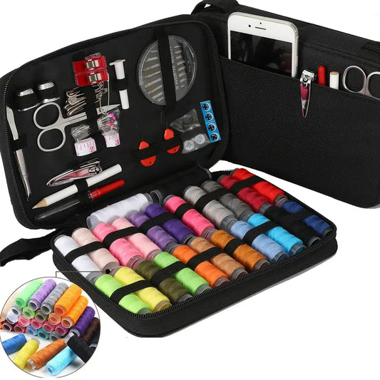 104pcs Mini Sewing Kit – 24-Color Threads, Needles & Tools for Quick Repairs
