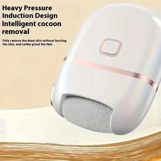 Rechargeable Electric Foot Grinder – 1pc with 3 Replaceable Heads, USB Charging